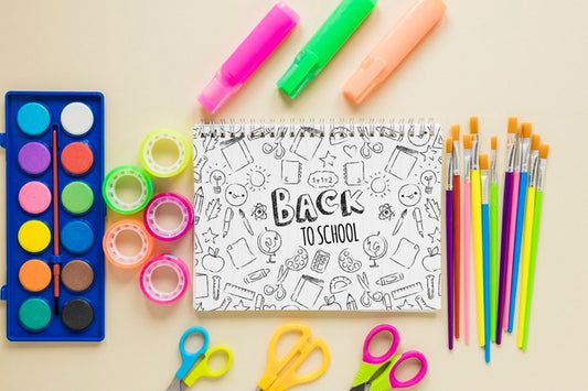 Free Colourful Products For The Beginning Of School Psd