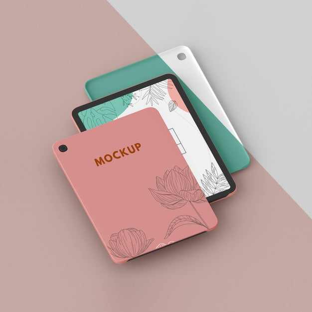 Free Composition Of Tablet Case Mock-Up Psd