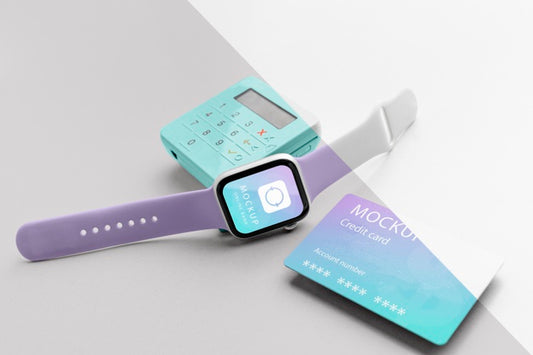Free Composition With Smartphone Payment App Mock-Up Psd