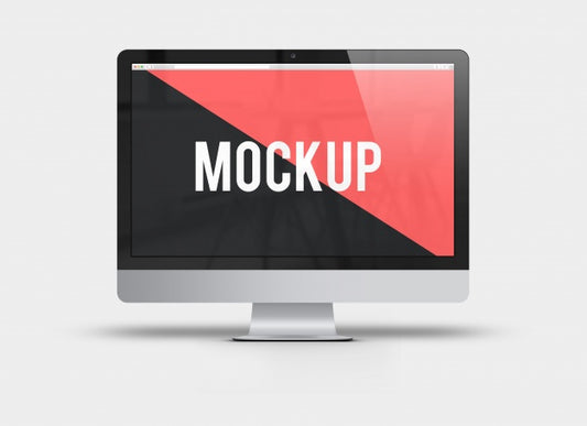 Free Computer Screen Frontal View Mock Up Psd
