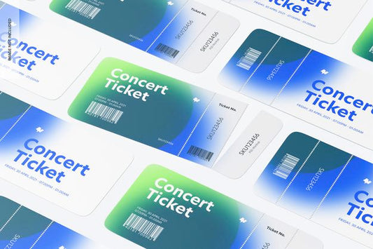 Free Concert Tickets Mockup Psd