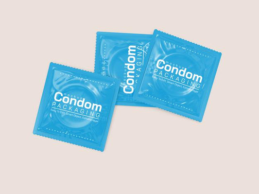 Free Condom Packaging Mockup Psd