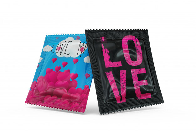Free Condoms Mock-Up Isolated Psd