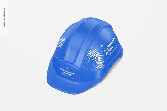 Free Construction Helmet Mockup, Perspective View Psd