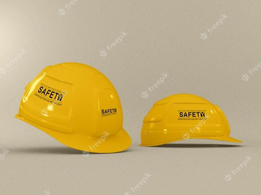 Free Construction Helmet Mockup Psd