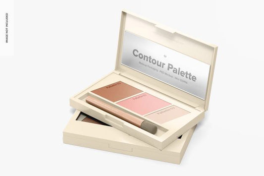Free Contour Palettes Mockup Opened And Closed Psd