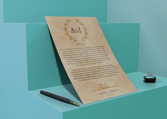 Free Contract Mock-Up Paper For Special Events Psd