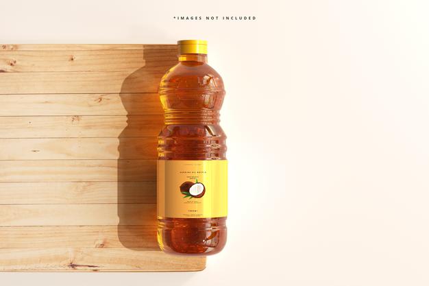 Free Cooking Oil Bottle Mockup Psd