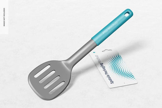 Free Cooking Spatula Packaging Mockup, Leaned Psd