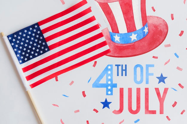 Free Copyspace Mockup For Usa Independence Day Psd