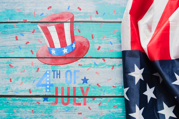 Free Copyspace Mockup For Usa Independence Day Psd