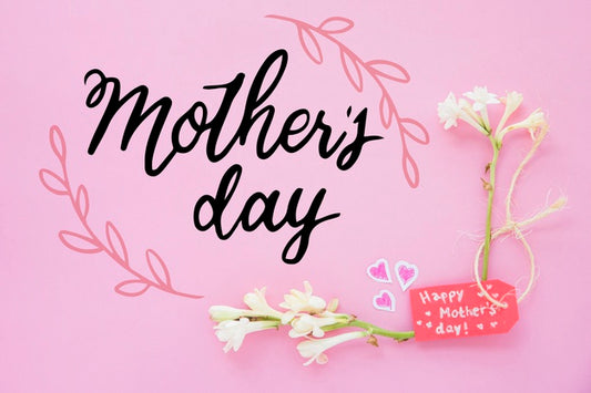 Free Copyspace Mockup With Flat Lay Mothers Day Composition Psd