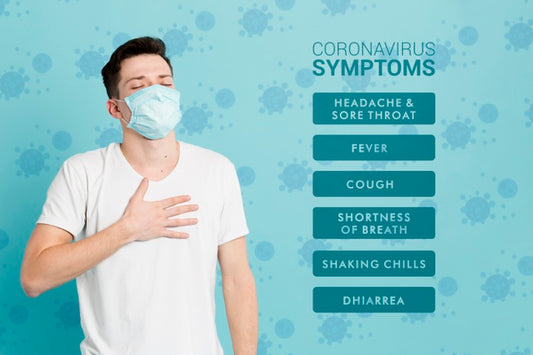 Free Coronavirus Prevention Symptoms And Ill Man Psd