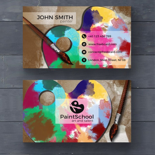 Free Corporate Card For Fine Arts Psd