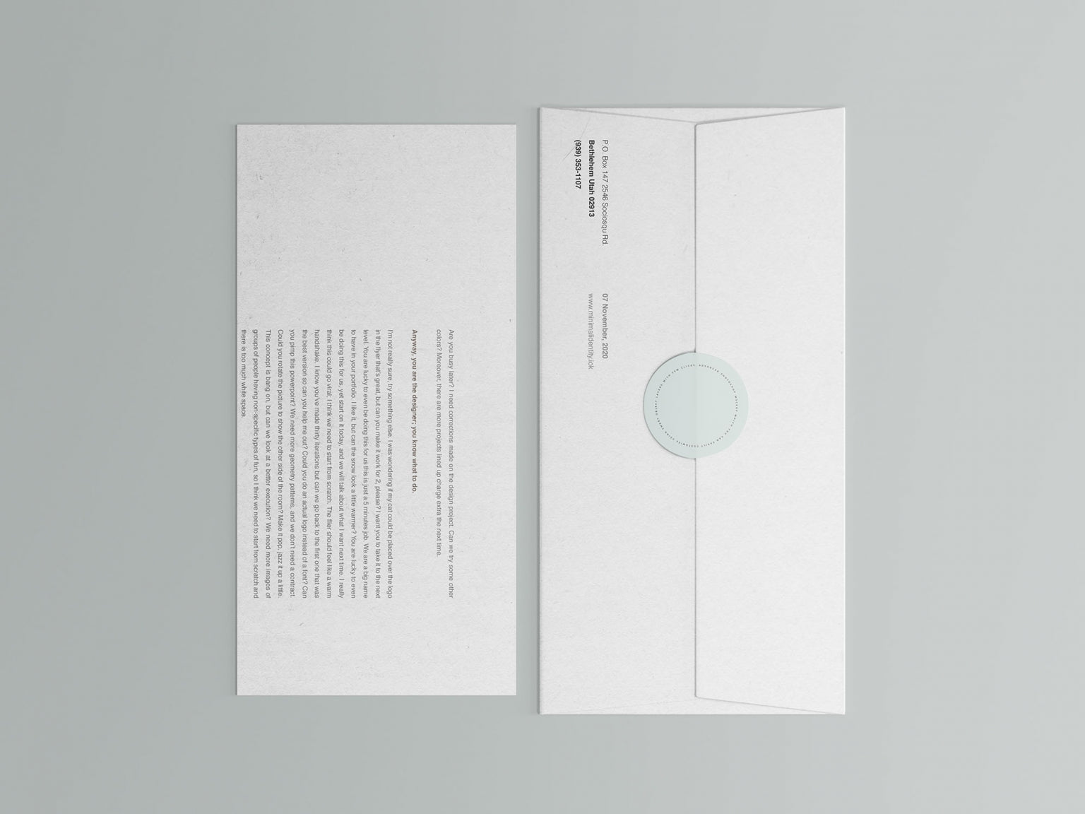 Free Corporate Envelope And Letter Mockup