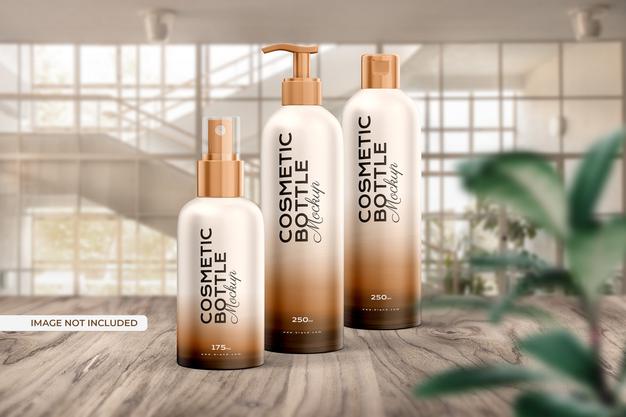 Free Cosmetic Bottle Mockup Psd