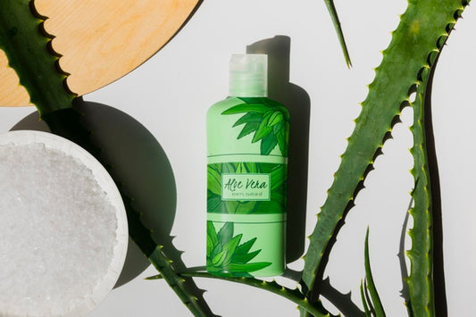 Free Cosmetic Bottle With Aloe Vera Psd