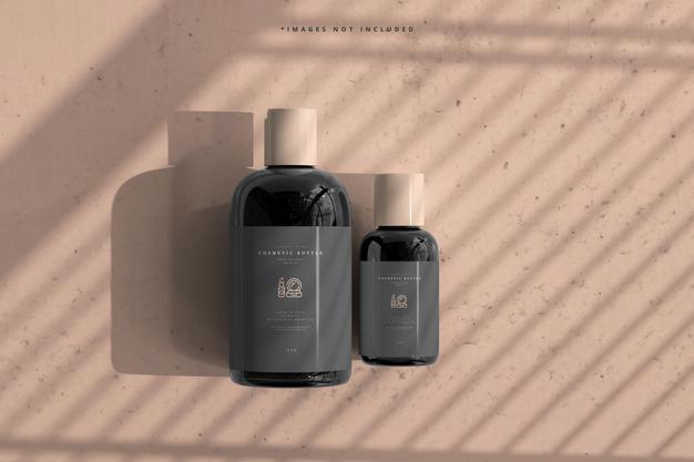 Free Cosmetic Bottles Mockup Psd – CreativeBooster