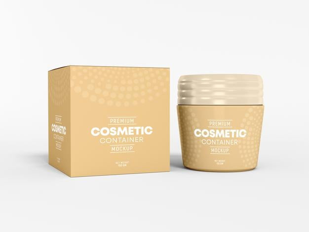 Free Cosmetic Cream Container Mockup Psd