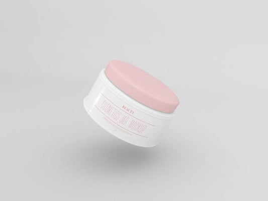 Free Cosmetic Cream Jar Mockup Psd