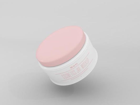 Free Cosmetic Cream Jar Mockup Psd