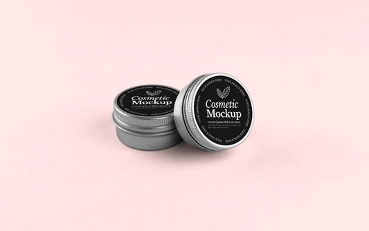 Free Cosmetic Product Mockup. Cream Jar Mockup Psd