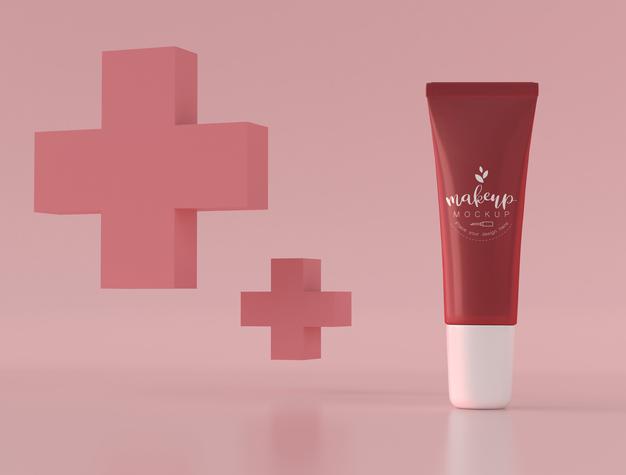 Free Cosmetic Product Packaging Mockup Psd