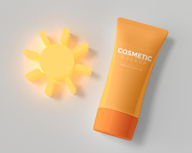 Free Cosmetic Product Packaging Mockup Psd