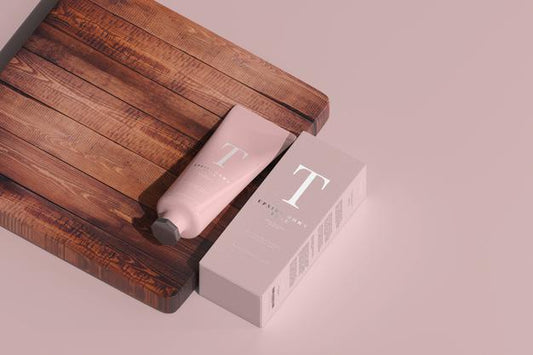 Free Cosmetic Tube With Box Mockup Psd