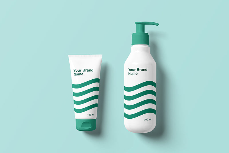 Free Cosmetics Bottle Mockup