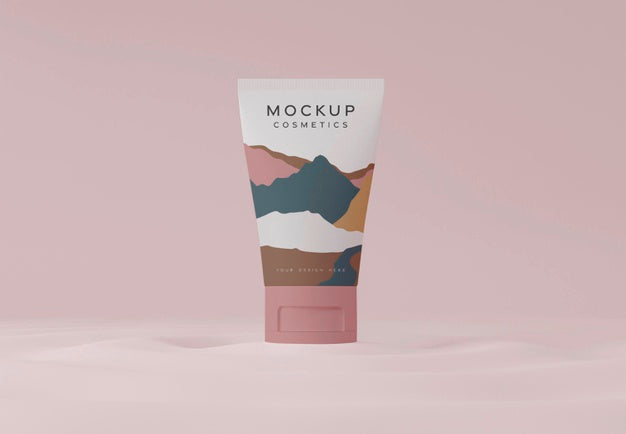 Free Cosmetics Container Mockup Psd