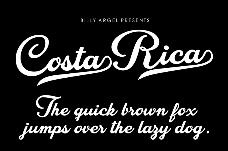 Free Costa Rica Script Font