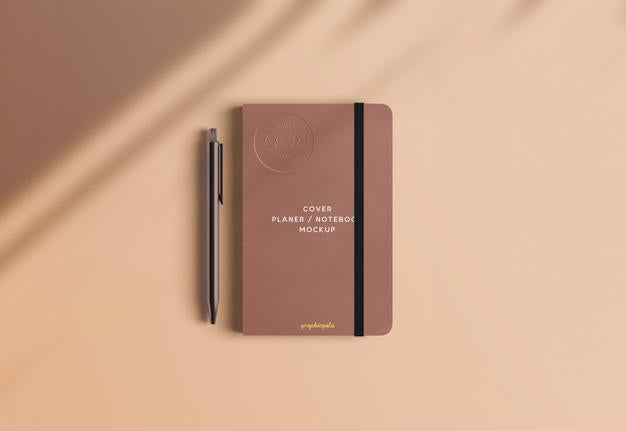 Free Cover Notebook Mockup Psd