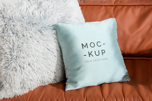 Free Cozy Cushion Fabric Mock-Up Psd