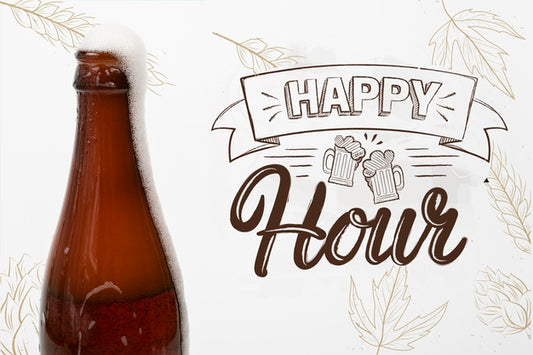 Free Craft Beer Available On Happy Hour Psd