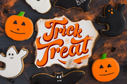 Free Creative Burned Paper Mockup With Halloween Concept Psd