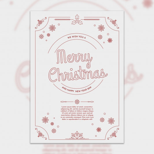 Free Creative Christmas Party Cover Template Psd