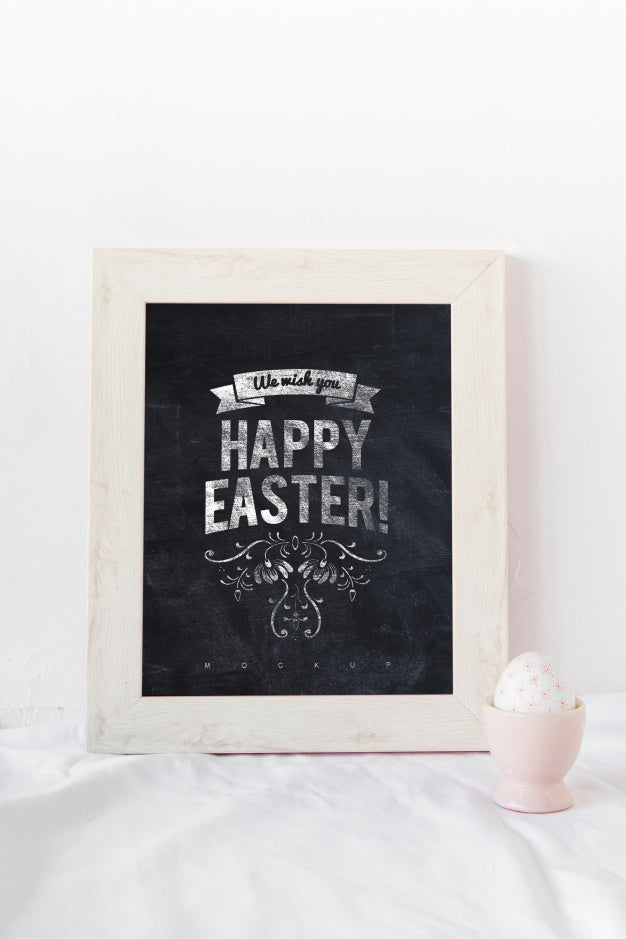 Free Creative Easter Mockup Composition Psd