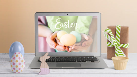 Free Creative Easter Mockup Composition Psd