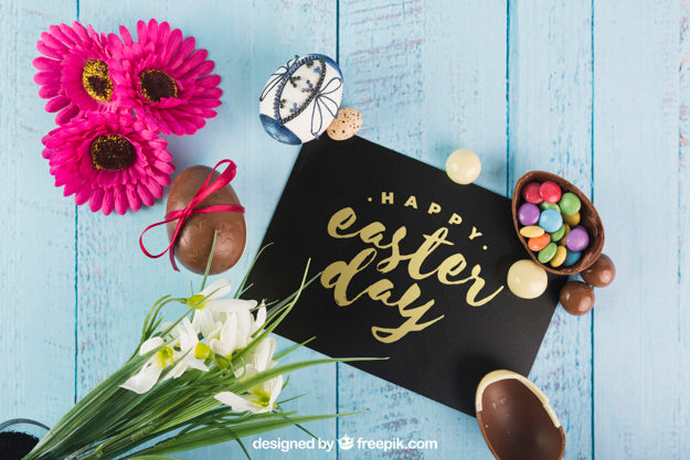 Free Creative Easter Mockup Psd