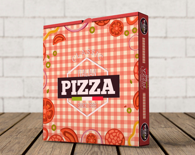 Free Creative Pizza Box Mockup Psd
