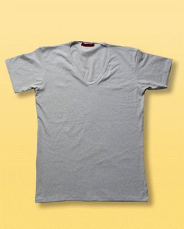 Free Creative V-Neck Shirt Mockup