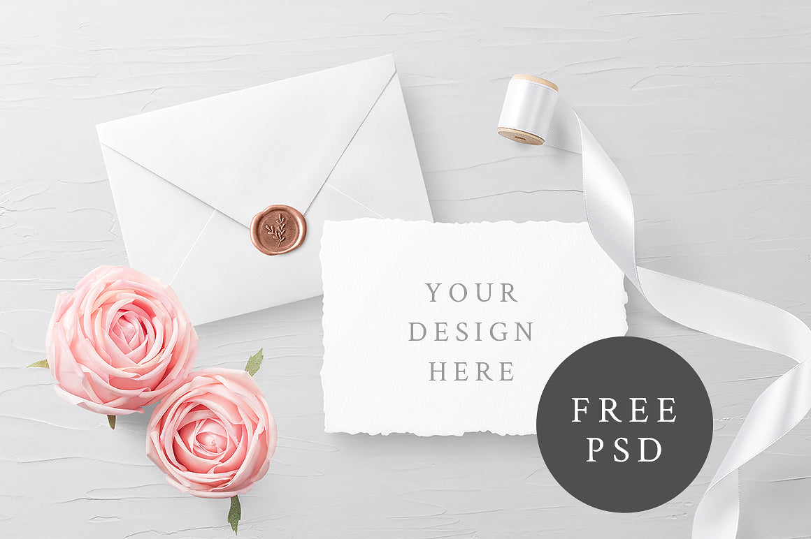 Free Customizable Invitation Card Mockups – CreativeBooster