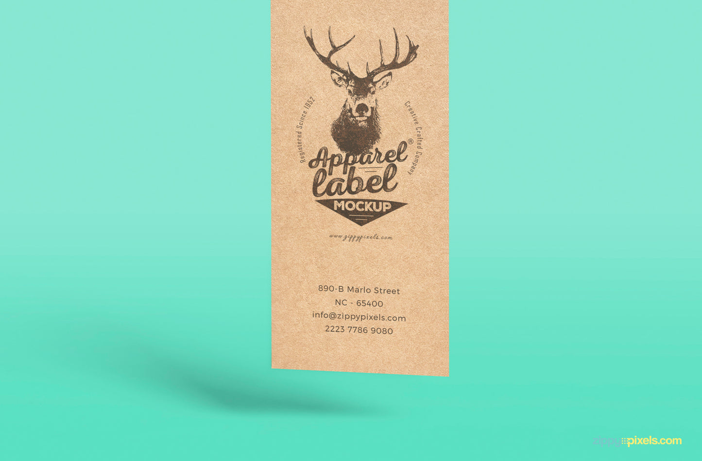 Free Superious Apparel Label Mockup