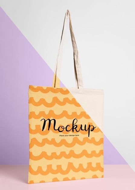 Free Cute Bag Concrpt Mock-Up Psd