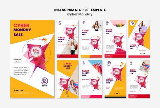 Free Cyber Monday Instagram Stories Template Psd