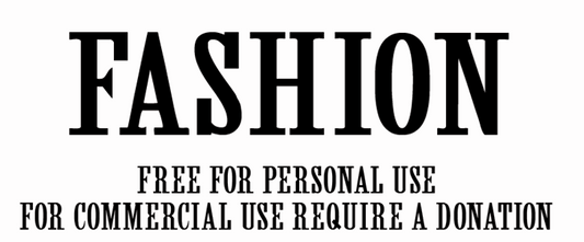 Free CF Fashion Font