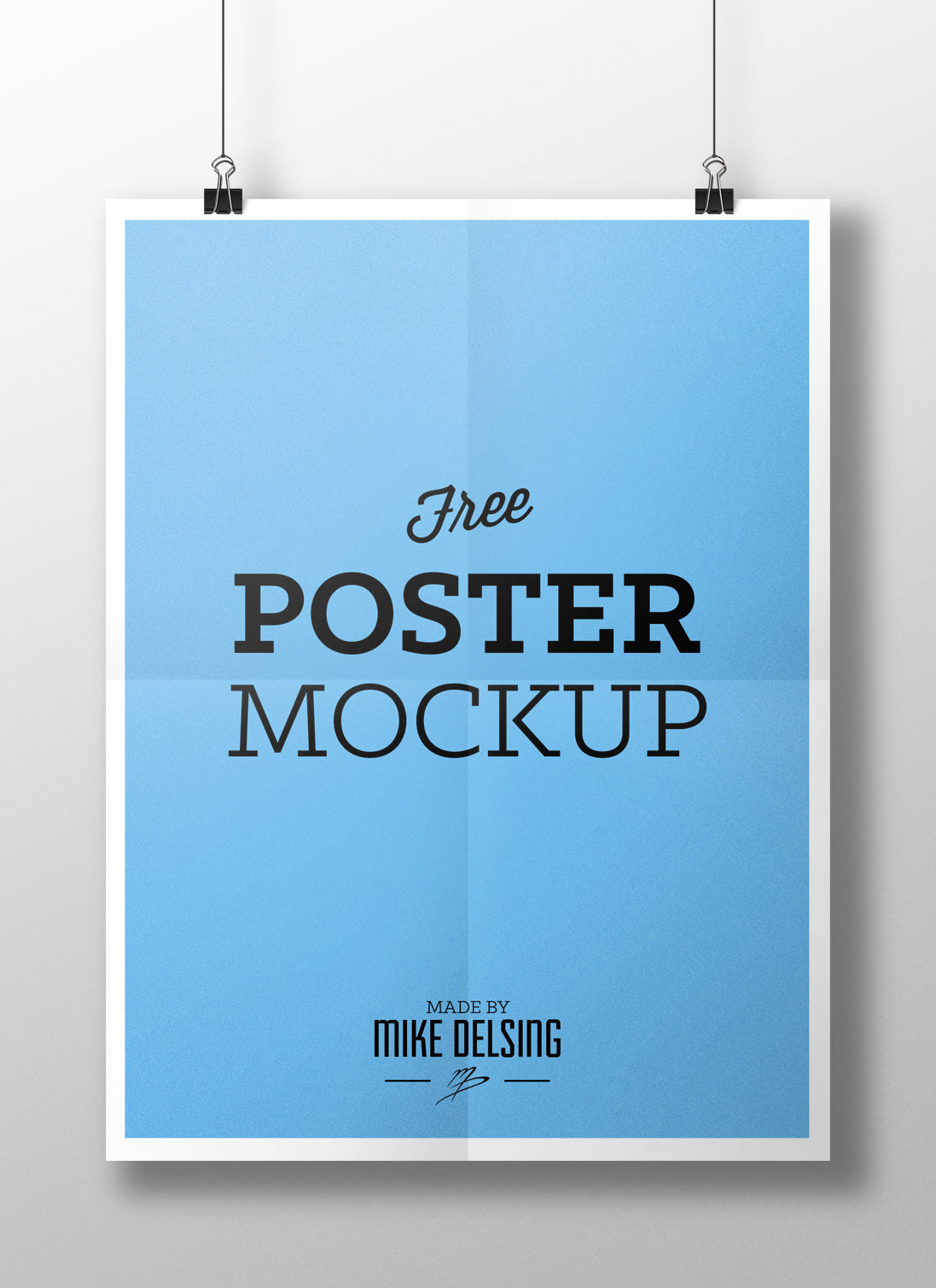 Free Clean Poster or Flyer Design Mockup