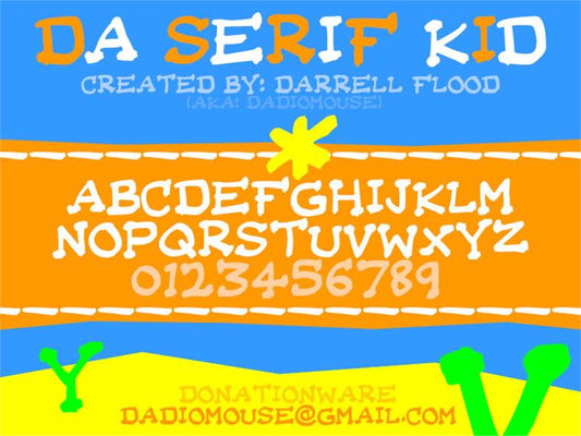 Free Da Serif Kid Font