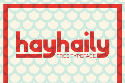 Free HayHaily Display Typeface